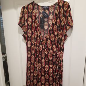 Jones New York signature stretch wrap dress